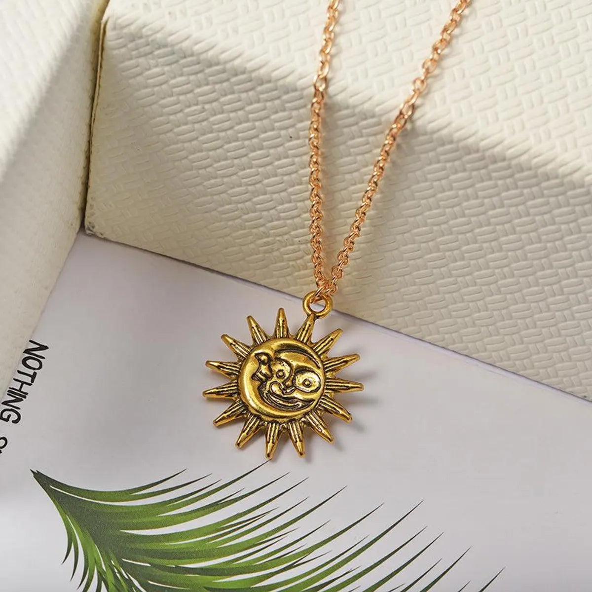 Retro Trend Gold Sun Alloy Pendant Nhdp150048