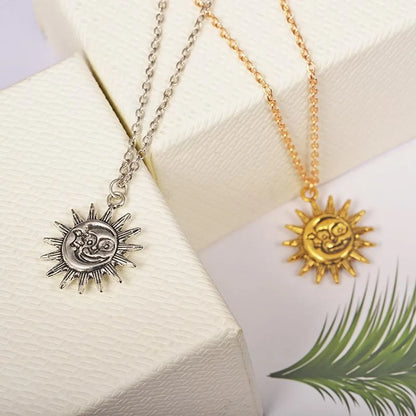 Retro Trend Gold Sun Alloy Pendant Nhdp150048