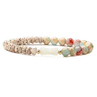 Retro Vacation Beach Round Wood Wholesale Bracelets