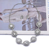 Retro Water Droplets Flower Alloy Wholesale Earrings Necklace