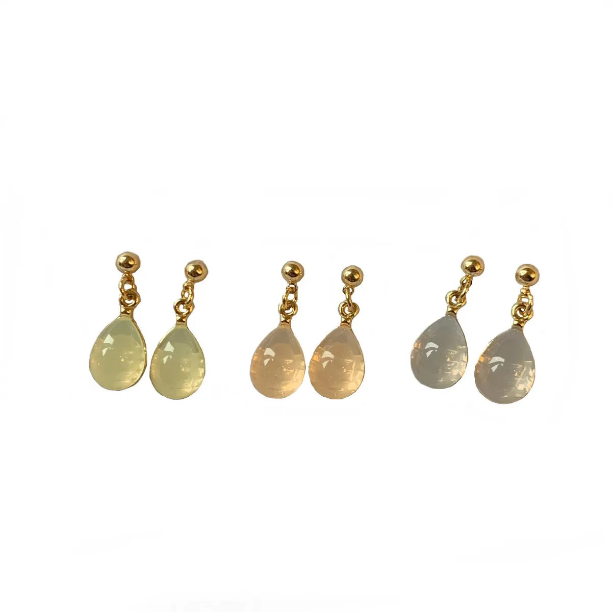 Retro Water Droplets Metal Plating Women's Drop Earrings