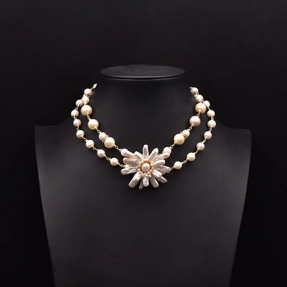 Retro Water Droplets Pearl Necklace 1 Piece