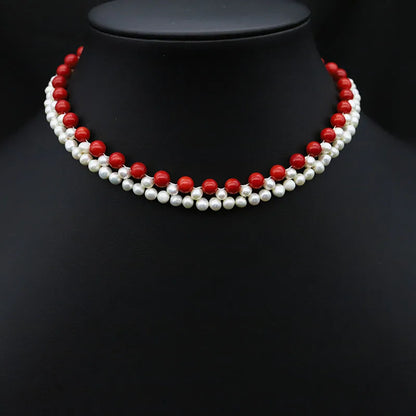 Retro Water Droplets Pearl Necklace 1 Piece