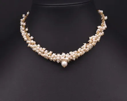 Retro Water Droplets Pearl Necklace 1 Piece