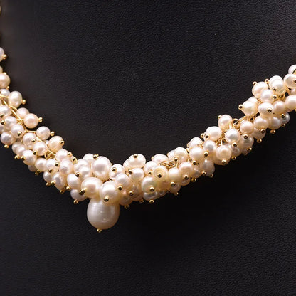 Retro Water Droplets Pearl Necklace 1 Piece