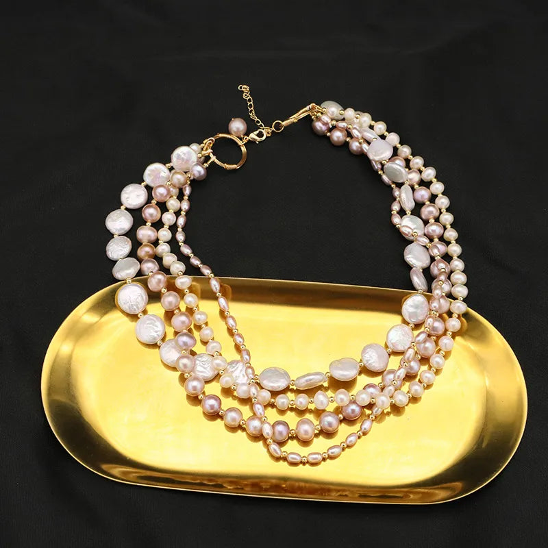 Retro Water Droplets Pearl Necklace 1 Piece