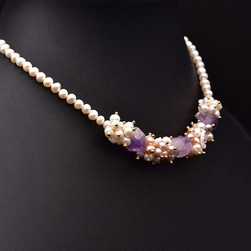 Retro Water Droplets Pearl Necklace 1 Piece