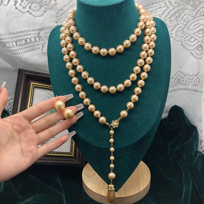 Retro Water Droplets Solid Color Alloy Wholesale Jewelry Set