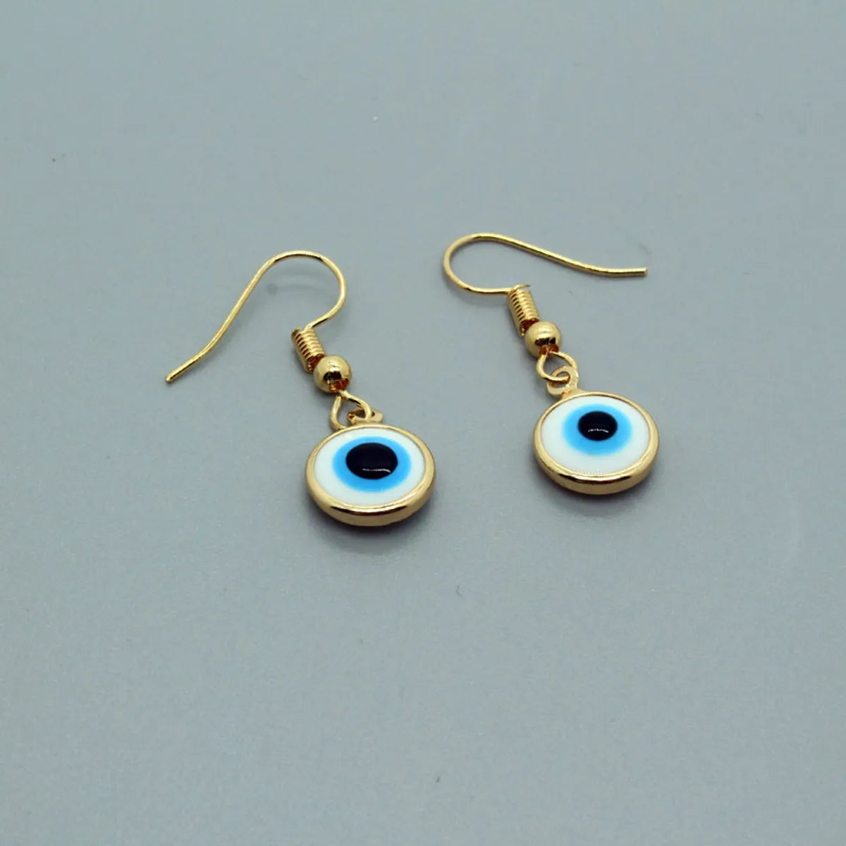 Retro White Blue Devil's Eyes Ear Hooks Wholesale Gooddiy