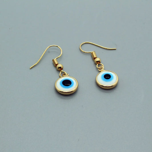 Retro White Blue Devil's Eyes Ear Hooks Wholesale Gooddiy