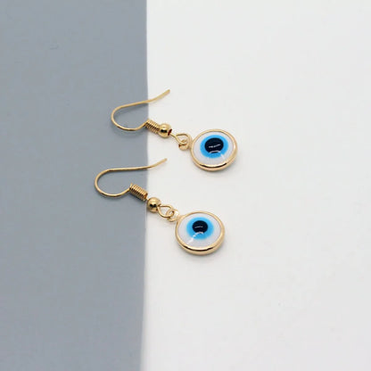 Retro White Blue Devil's Eyes Ear Hooks Wholesale Gooddiy