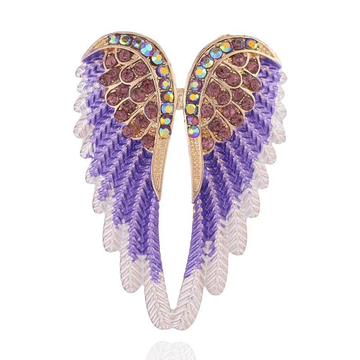 Retro Wings Alloy Inlay Artificial Gemstones Unisex Brooches