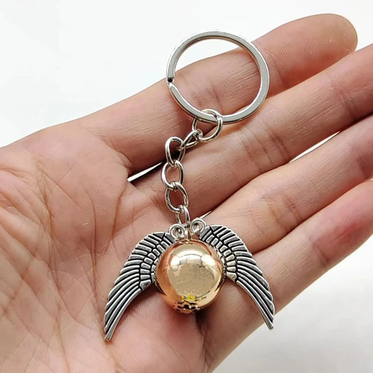 Retro Wings Alloy Plating Gold Plated Silver Plated Bag Pendant Keychain