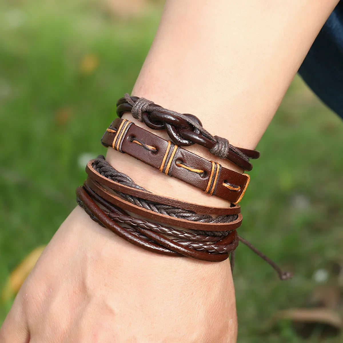 Fashion Geometric No Inlaid Unisex Bracelets