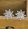 Rhinestone Bright Diamond Snow Stud Earrings