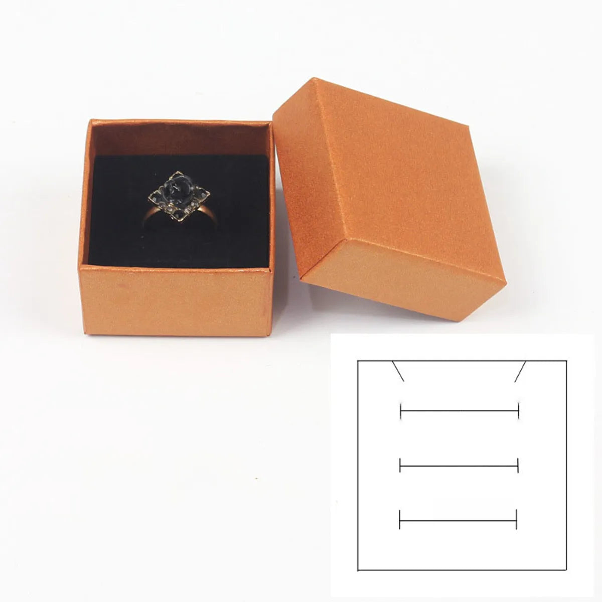 Ring Box Spot Carton Pendant Stall Jewelry Display Packaging Box