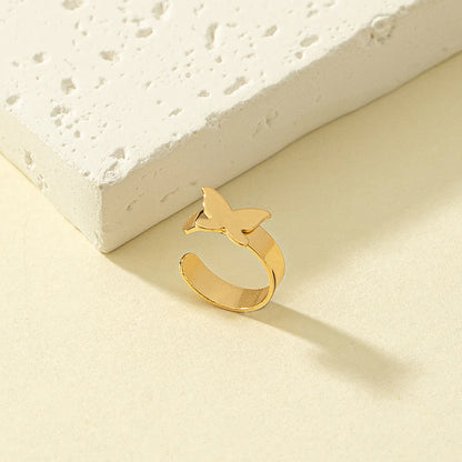 Rock Punk Butterfly Alloy Gold Plated Nose Ring In Bulk