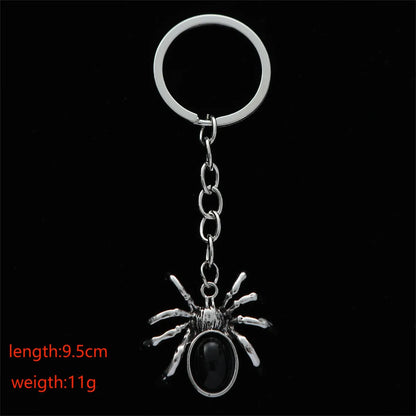 Rock Punk Spider Stainless Steel Bag Pendant Keychain