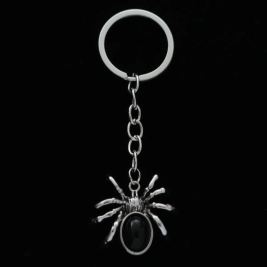 Rock Punk Spider Stainless Steel Bag Pendant Keychain