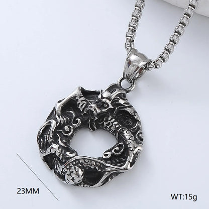 Rock Streetwear Cross Stainless Steel Men'S Pendant Necklace