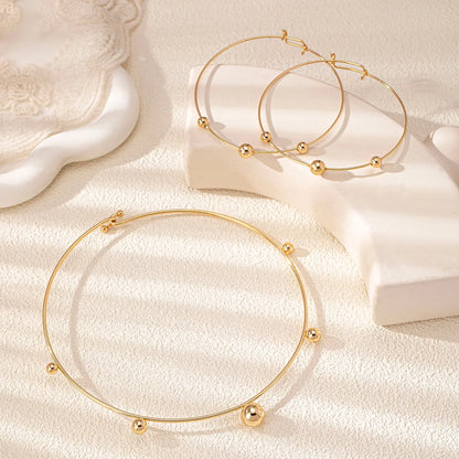 Romantic Commute Geometric Alloy Wholesale Jewelry Set