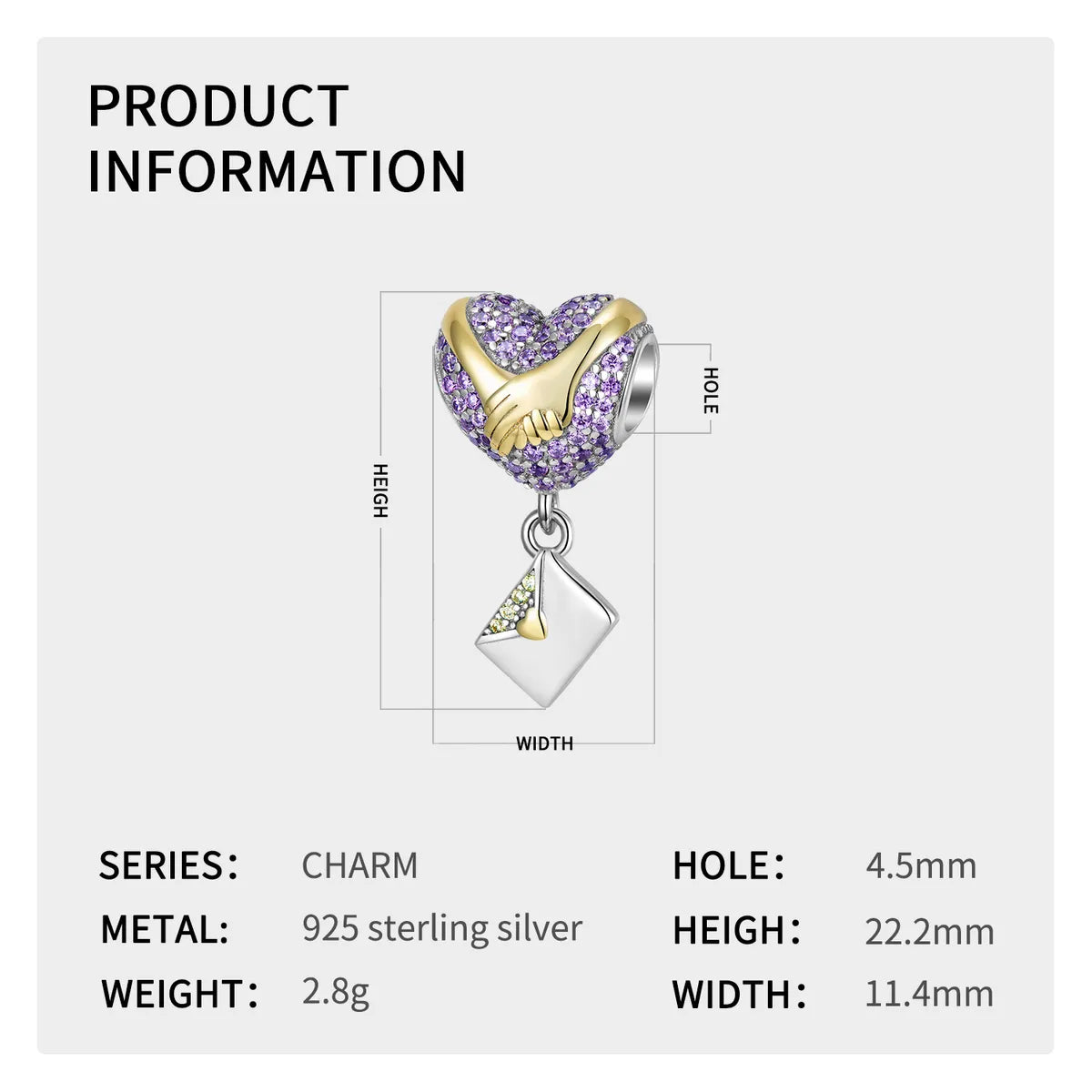 Romantic Electrocardiogram Heart Shape Flower Sterling Silver Plating Inlay Zircon Valentine'S Day Jewelry Accessories