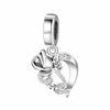 Romantic Electrocardiogram Heart Shape Flower Sterling Silver Plating Inlay Zircon Valentine'S Day Jewelry Accessories