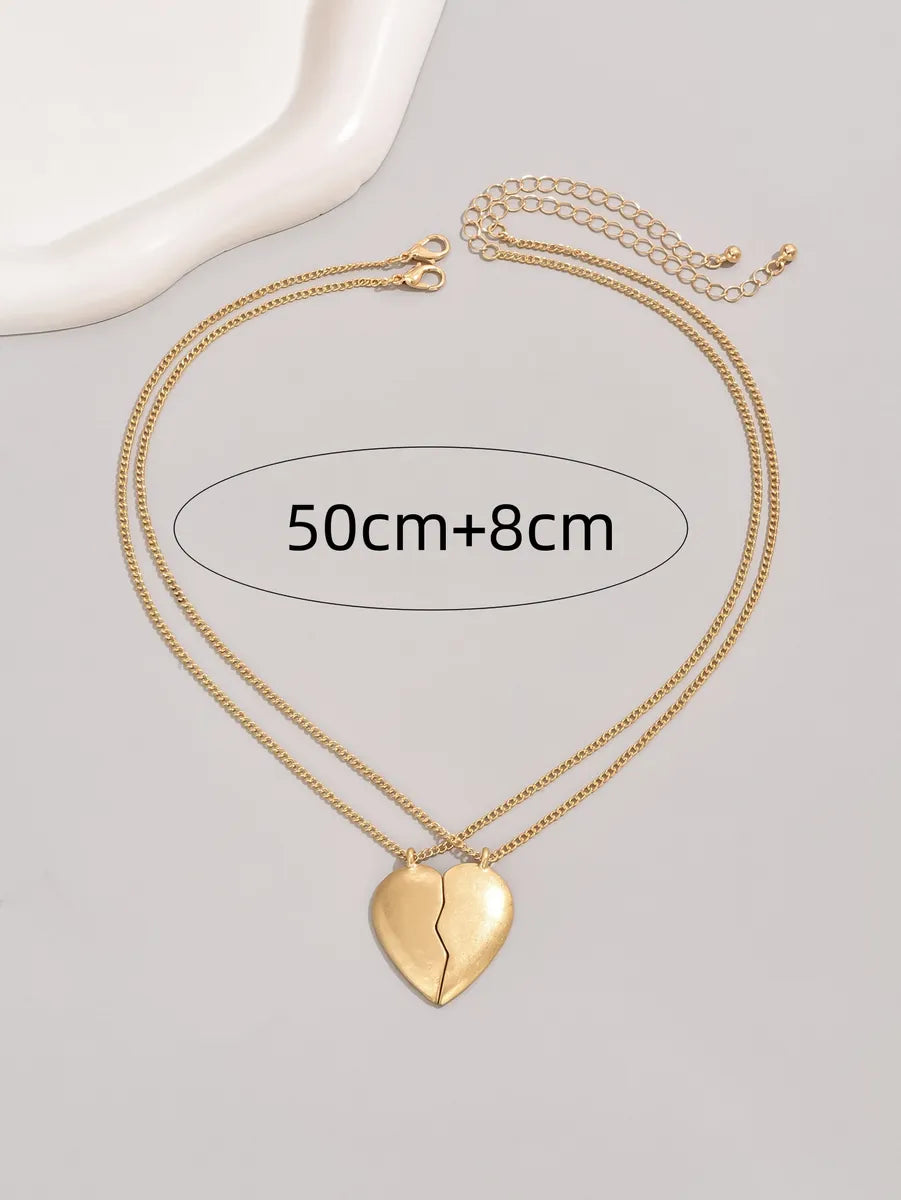 Romantic Heart Shape Alloy Iron Zinc Women's Pendant Necklace