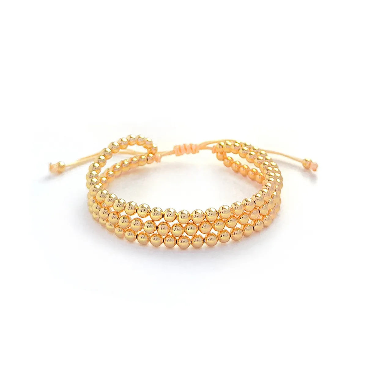 Romantic Heart Shape Shell Copper Beaded Knitting Bracelets