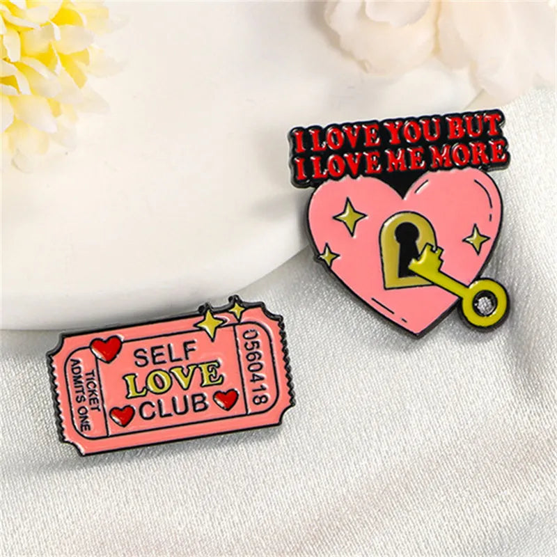 Romantic Modern Style Letter Heart Shape Bottle Alloy Stamping Stoving Varnish Plating Unisex Brooches