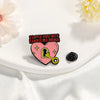 Romantic Modern Style Letter Heart Shape Bottle Alloy Stamping Stoving Varnish Plating Unisex Brooches