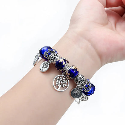 Romantic Pastoral Four Leaf Clover Forest Gold Plated Rhinestones Zircon Artificial Crystal Alloy Wholesale Bracelets