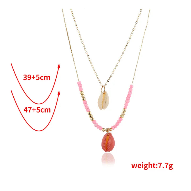 Romantic Shiny Geometric Gold Plated Alloy Wholesale Necklace