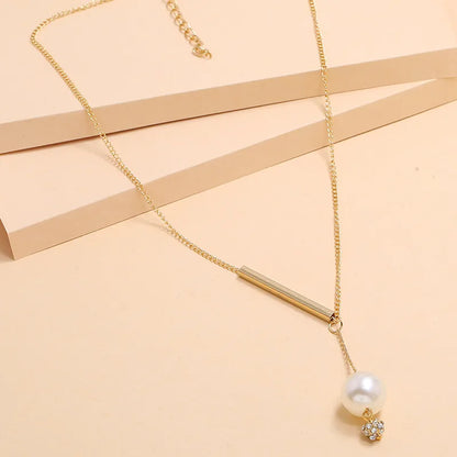 Romantic Shiny Geometric Gold Plated Alloy Wholesale Necklace