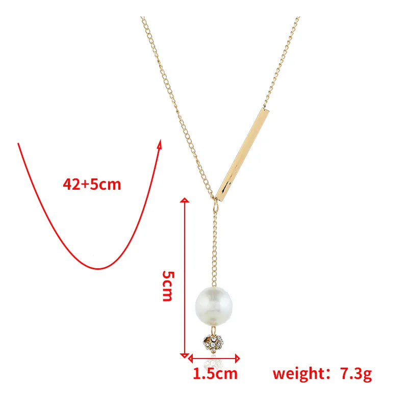 Romantic Shiny Geometric Gold Plated Alloy Wholesale Necklace