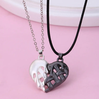 Romantic Simple Style Heart Shape Alloy Handmade Plating Girl'S Pendant Necklace