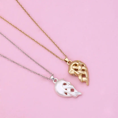 Romantic Simple Style Heart Shape Alloy Handmade Plating Girl'S Pendant Necklace