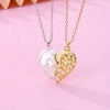 Romantic Simple Style Heart Shape Alloy Handmade Plating Girl'S Pendant Necklace