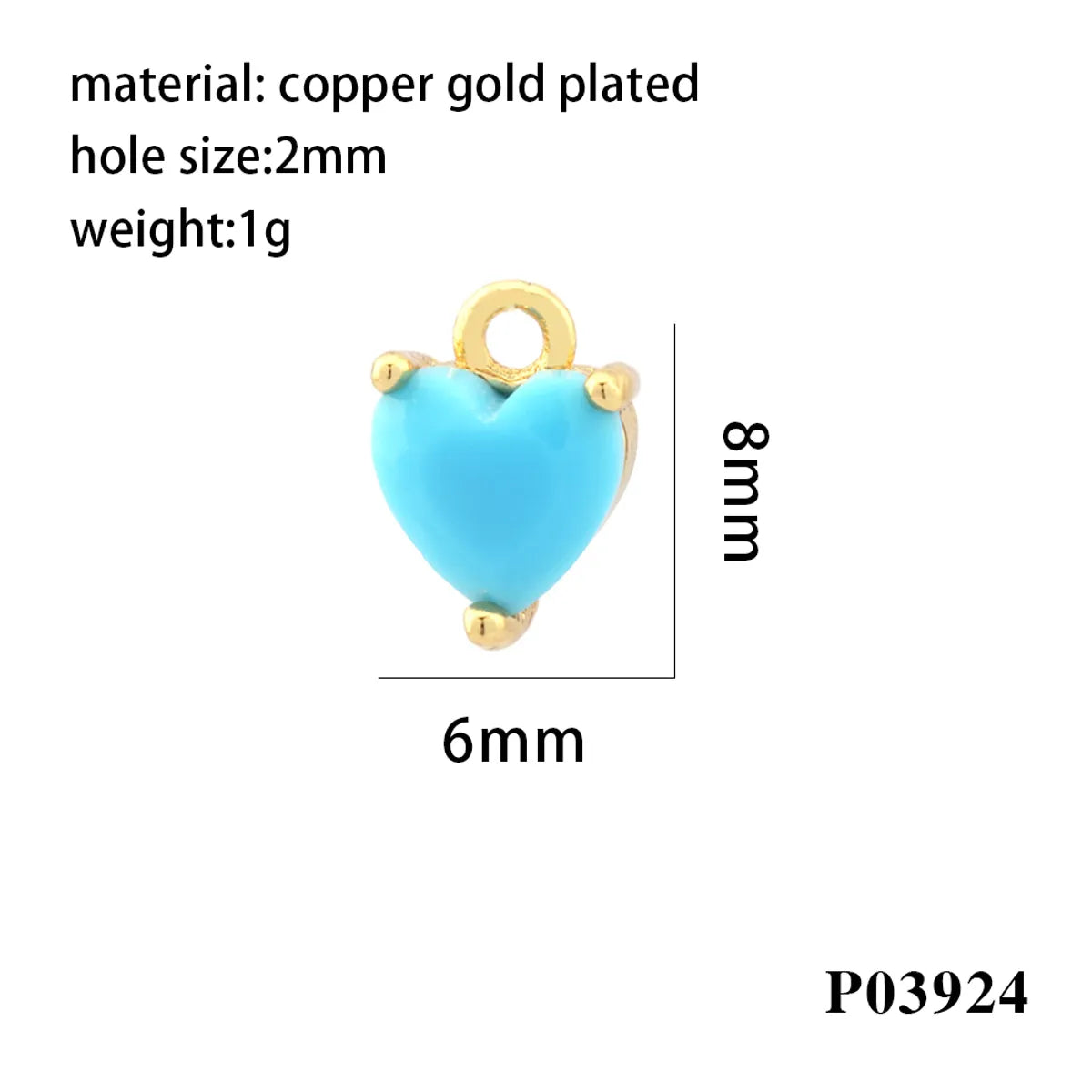 Romantic Simple Style Heart Shape Copper Plating Inlay Zircon 18k Gold Plated Valentine'S Day Charms