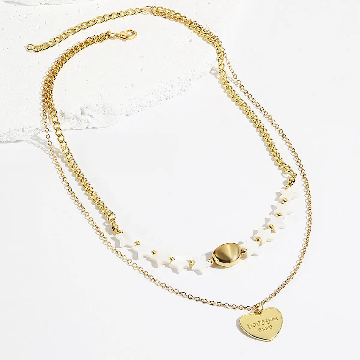 Romantic Simple Style Infinity Heart Shape Butterfly Alloy Plating Women's Necklace