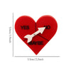 Romantic Simple Style Letter Heart Shape Arylic Women'S Brooches 1 Piece