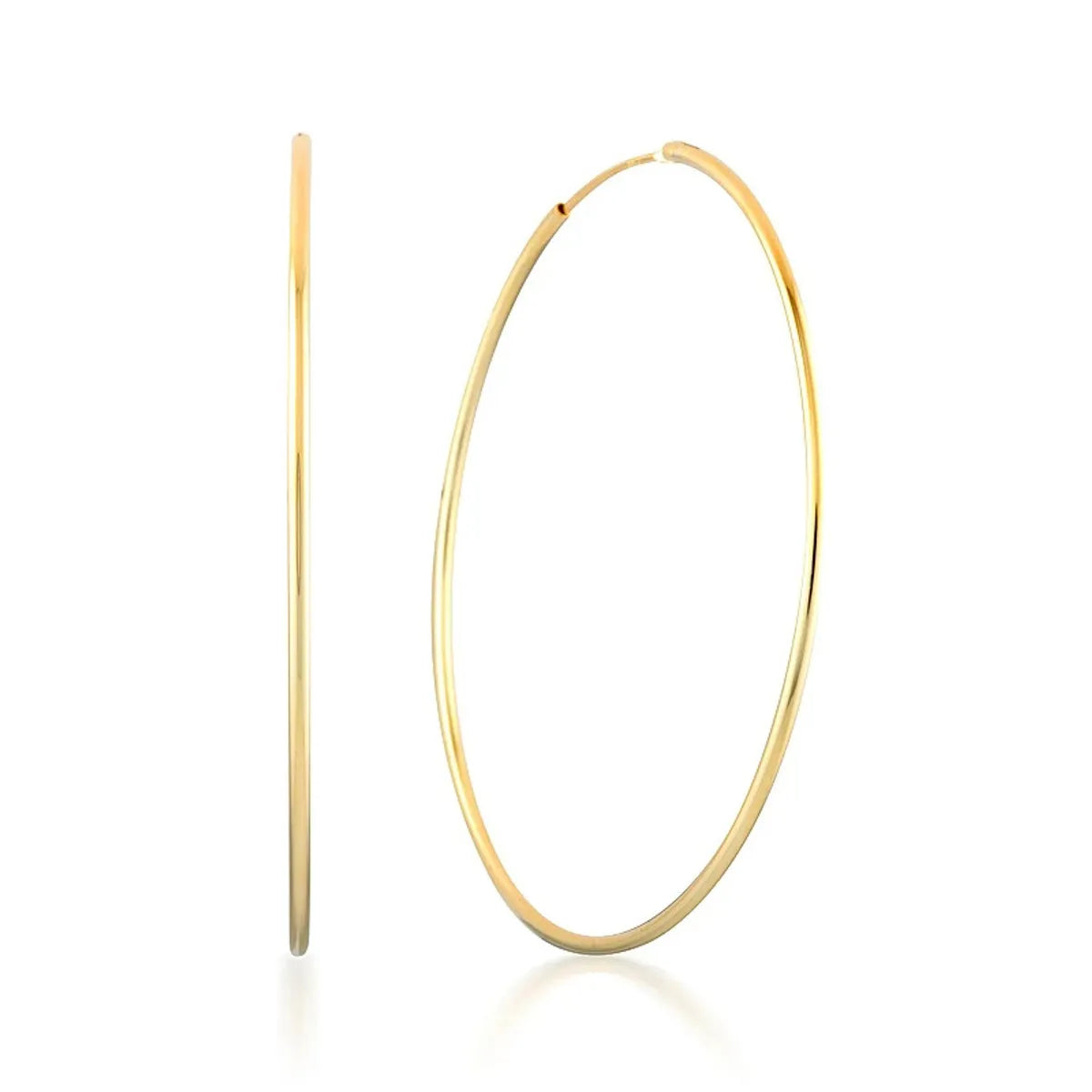 S925 Silver Needle Simple Large Circle Geometric Copper Earrings Wholesale