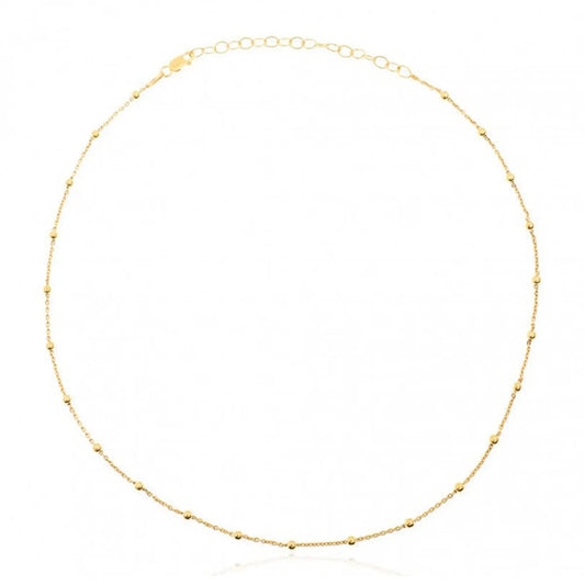 S925 Silver Simple Round Bead Necklace Wholesale