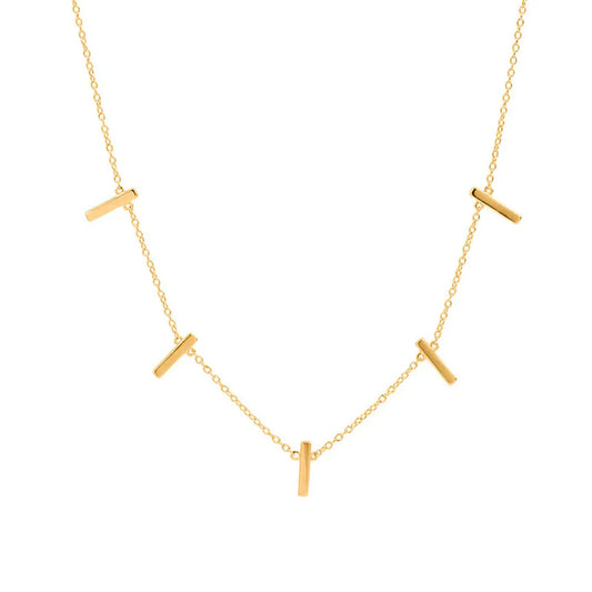 Cross-border Hot Selling S925 Sterling Silver Ins Stylish And Simple Personality Clavicle Chain Geometric Copper Square Temperament Wild Necklace