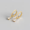 Fashion Geometric Plating Gem Earrings Ear Studs