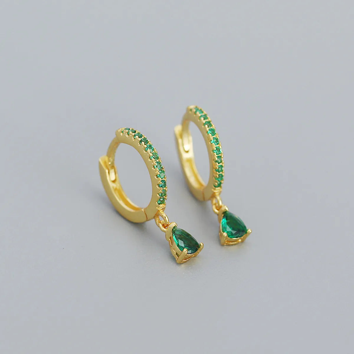 Fashion Geometric Plating Gem Earrings Ear Studs