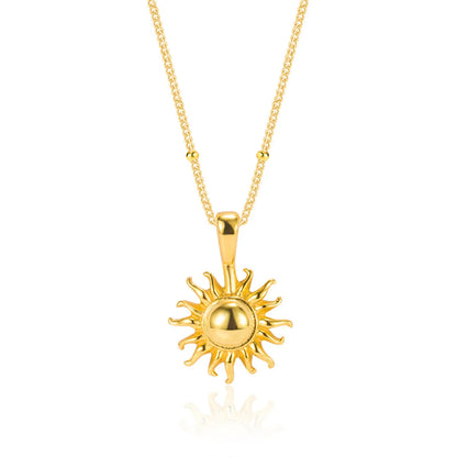 Fashion Sun Pendant Necklace