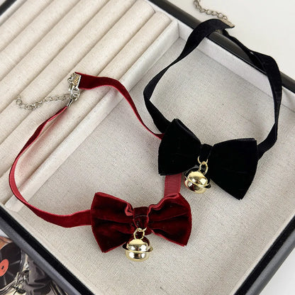 Sexy Bow Knot Cloth Plating Gold Plated Women'S Choker