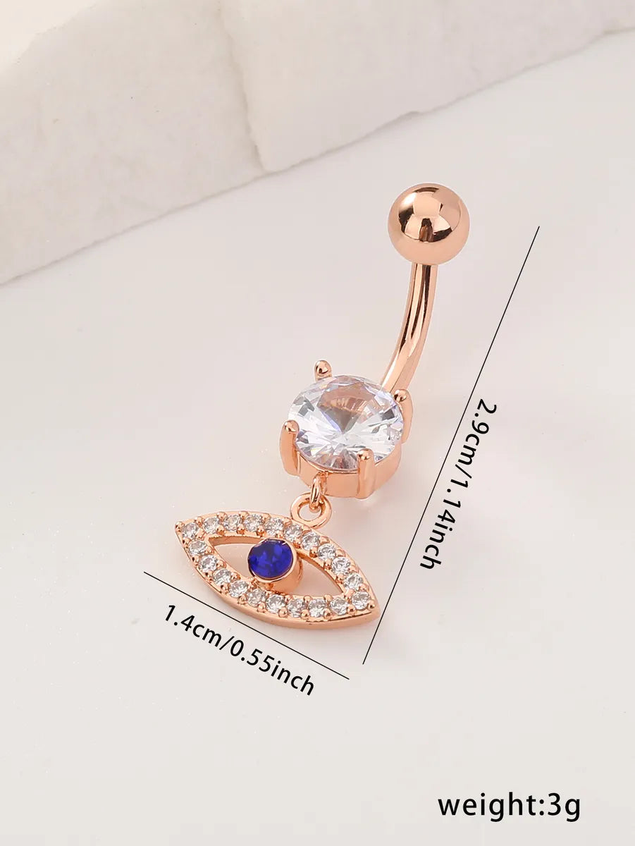 Sexy Flower Stainless Steel Diamond Rhinestone Belly Ring 1 Piece