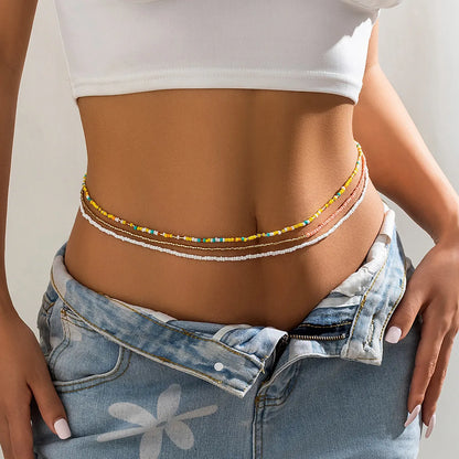 Sexy Geometric Seed Bead Beaded Women's Waist Chain